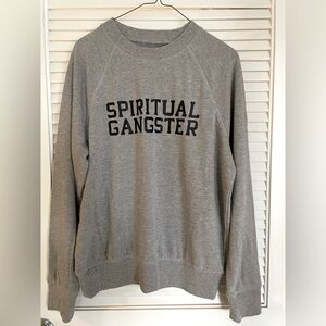 SPIRITUAL GANGSTER VARSITY OLD SCHOOL SWEATSHIRT (GRAY)